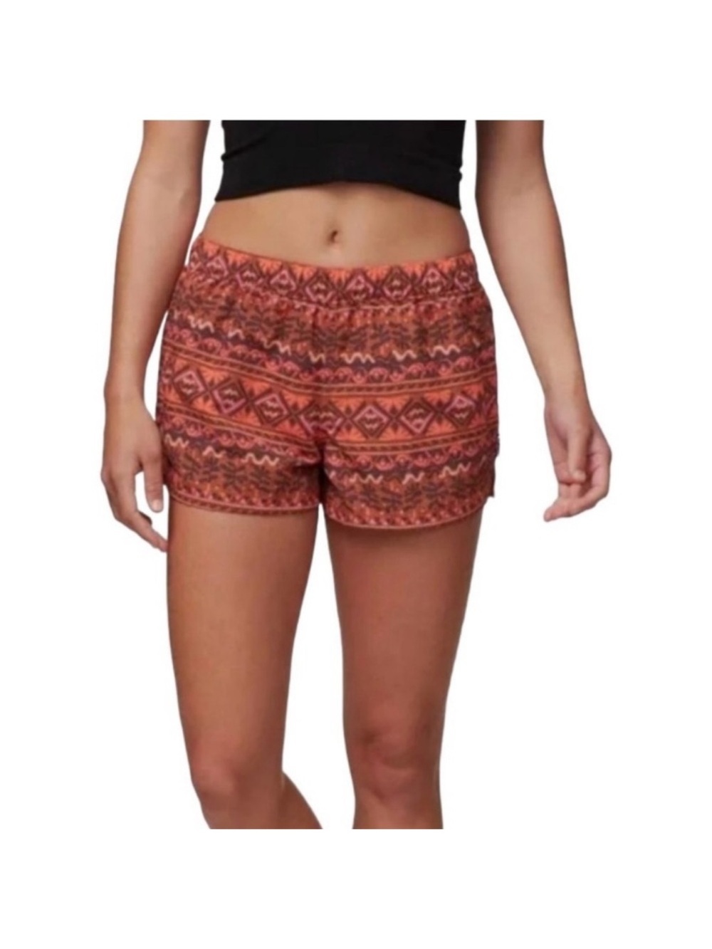 Patagonia 2.5” Baggies Orange Tribal Women’s Shorts XL